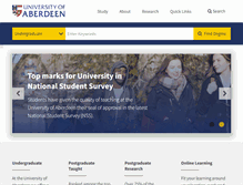 Tablet Screenshot of abdn.ac.uk